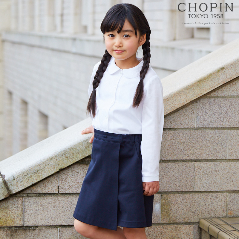 丸襟長袖ピケブラウス 90 100 110 120cm(8193-2304)CHOPIN/ショパン｜kids-aprire｜03