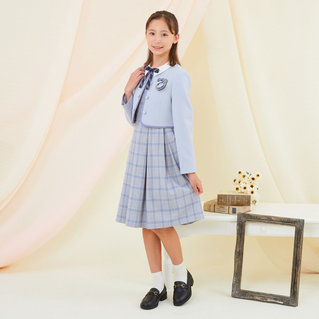 安価 ワタナベ CHOPIN 子供服 女の子 ダブルボタンチェックアンサンブル スーツ フォーマル・ドレス・スーツ