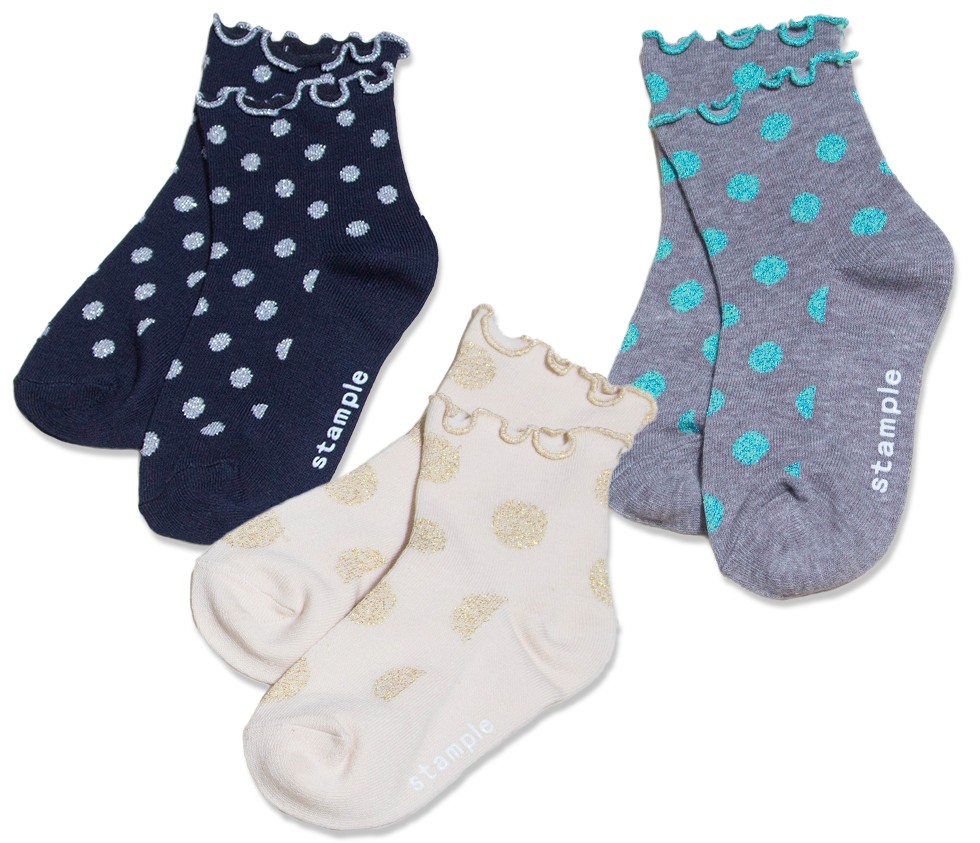 靴下 キッズ 女の子 可愛い Stample ドット ラメ 3足組 くつ下 子供 16cm 17cm 18cm 19cm cm 21cm 靴下 履きやすい 滑り止め すべり止め 親子お揃い キッズスマイルショップrobe 通販 Yahoo ショッピング
