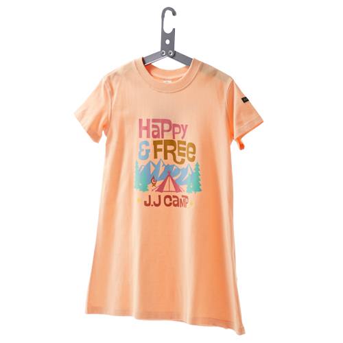ワンピース Tシャツ 半袖 キッズ ワンピースtシャツ Tシャツワンピース ジュニア 女の子 子供 お揃い 110cm 1cm 130cm 140cm 150cm 160cm キャンプ キッズスマイルショップrobe 通販 Yahoo ショッピング