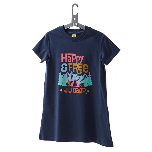 ワンピース Tシャツ 半袖 キッズ ワンピースtシャツ Tシャツワンピース ジュニア 女の子 子供 お揃い 110cm 1cm 130cm 140cm 150cm 160cm キャンプ キッズスマイルショップrobe 通販 Yahoo ショッピング