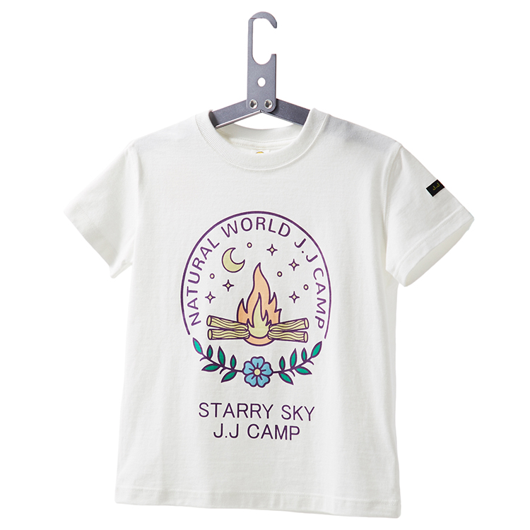JJ camp ホワイト Tシャツ 半袖 J.J CAMP Tシャツ 半袖 キッズ メンズ レディース 男の子 女の子