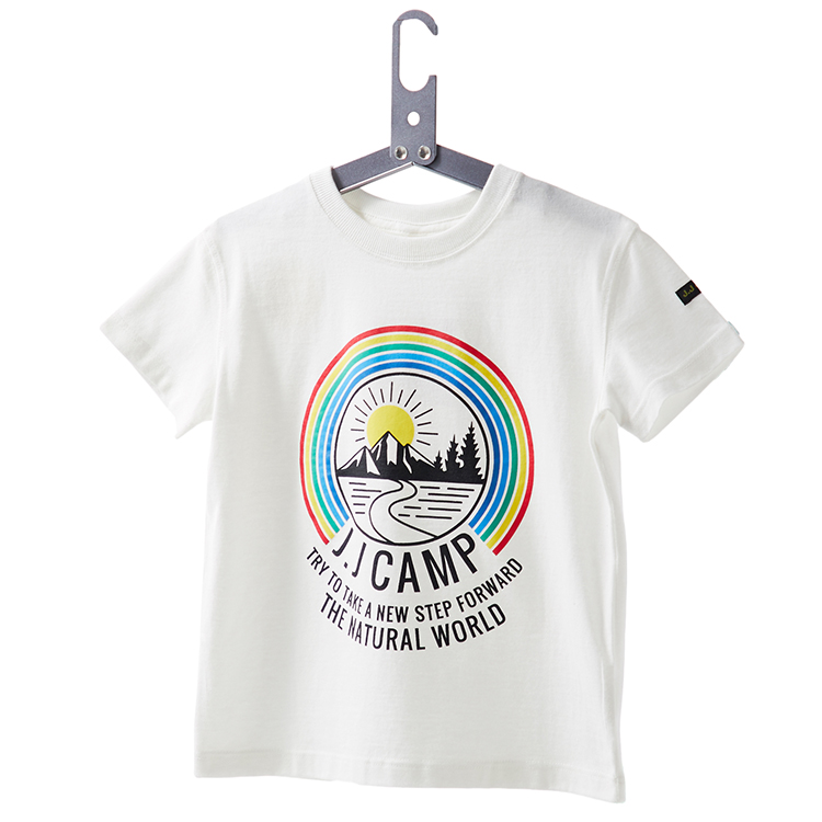 JJ camp ホワイト Tシャツ 半袖 J.J CAMP Tシャツ 半袖 キッズ メンズ レディース 男の子 女の子