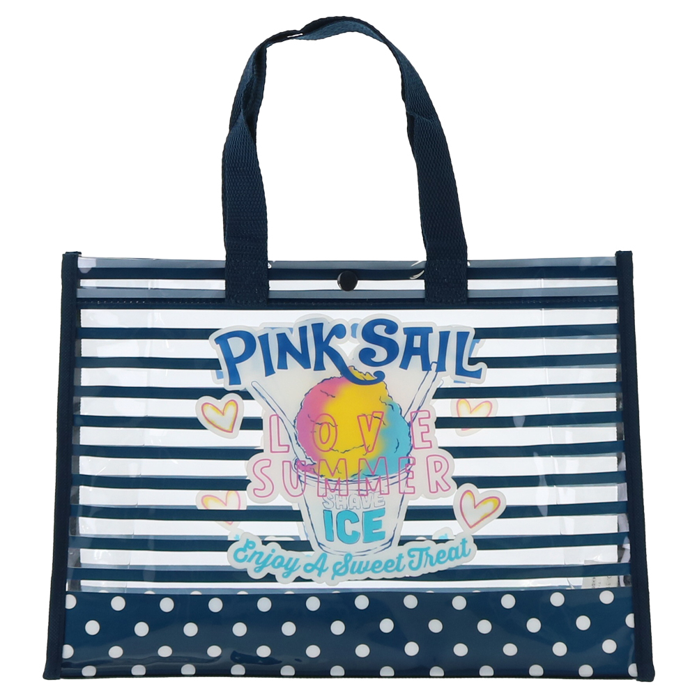 プールバッグ 女の子 スイムバック 34cm幅 Bluesail Pinksail ビニールバッグ 総柄 マリン イチゴ しずく アイス フルーツ レモン スイカ a キッズスマイルショップrobe 通販 Yahoo ショッピング