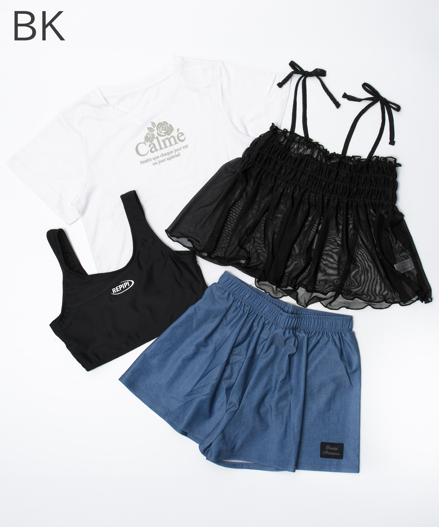 repipi armario（レピピアルマリオ） キッズ 水着4点セット Tシャツ