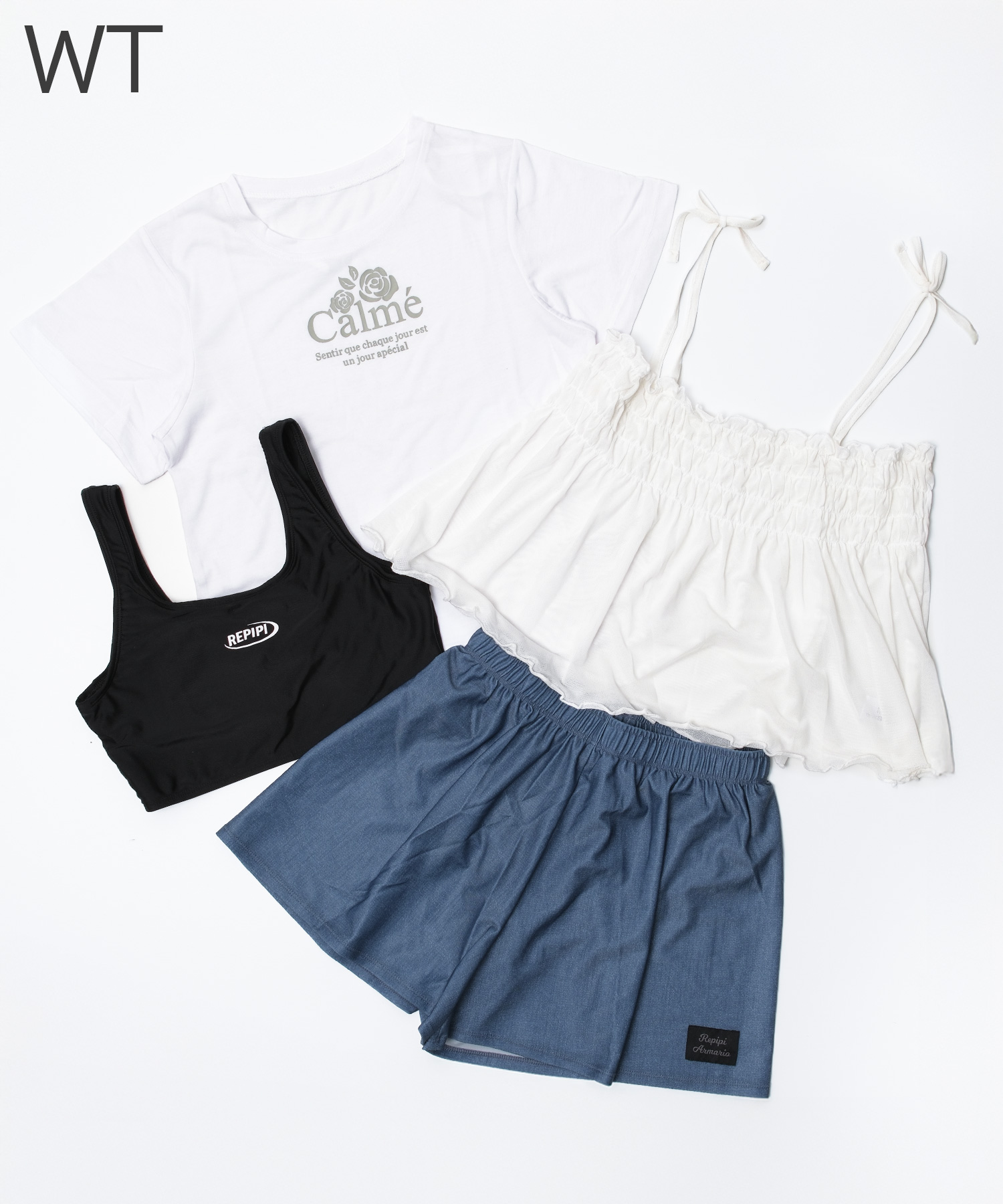 repipi armario（レピピアルマリオ） キッズ 水着4点セット Tシャツ