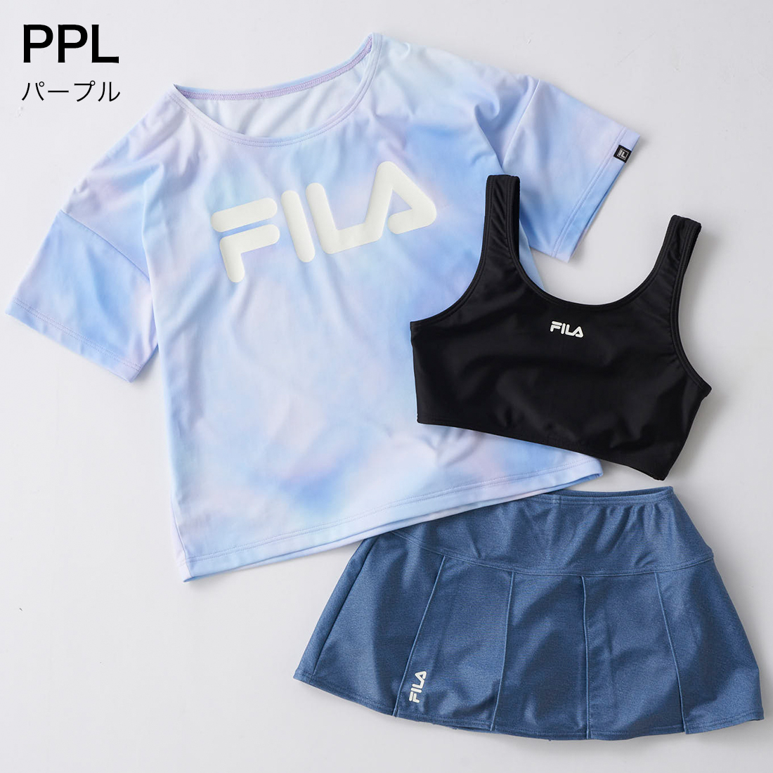 FILA タイダイTシャツ 水着 3点セット ...の詳細画像1