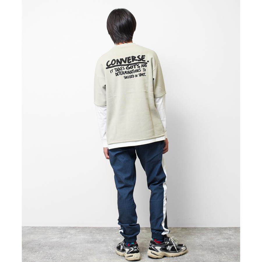 子供服 男の子 CONVERSE 別注 裏起毛レイヤード風 トレーナー ビッグ スウェット トップス キッズ 小学生 中学生 130 140 150 160 送料無料 メール便不可｜kids-shushu｜15