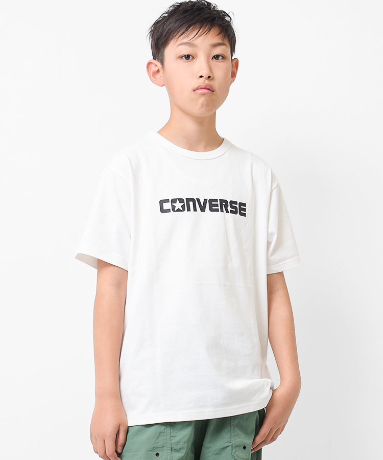 子供服 CONVERSE ロゴプリント半袖Tシャツ コンバース トップス 男の子