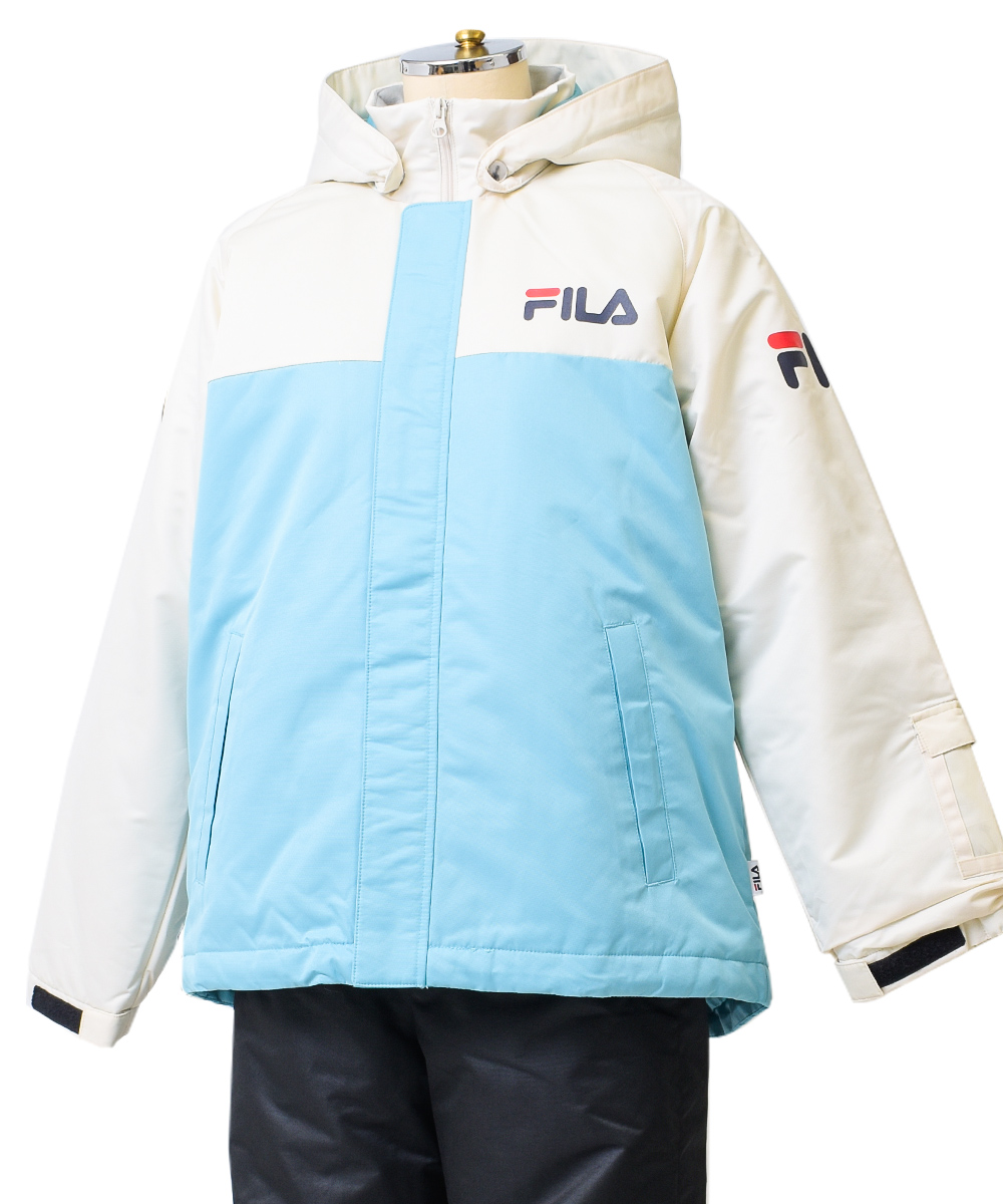 FILA 女の子 スノーウェア 上下セット スクール スキーウェア 