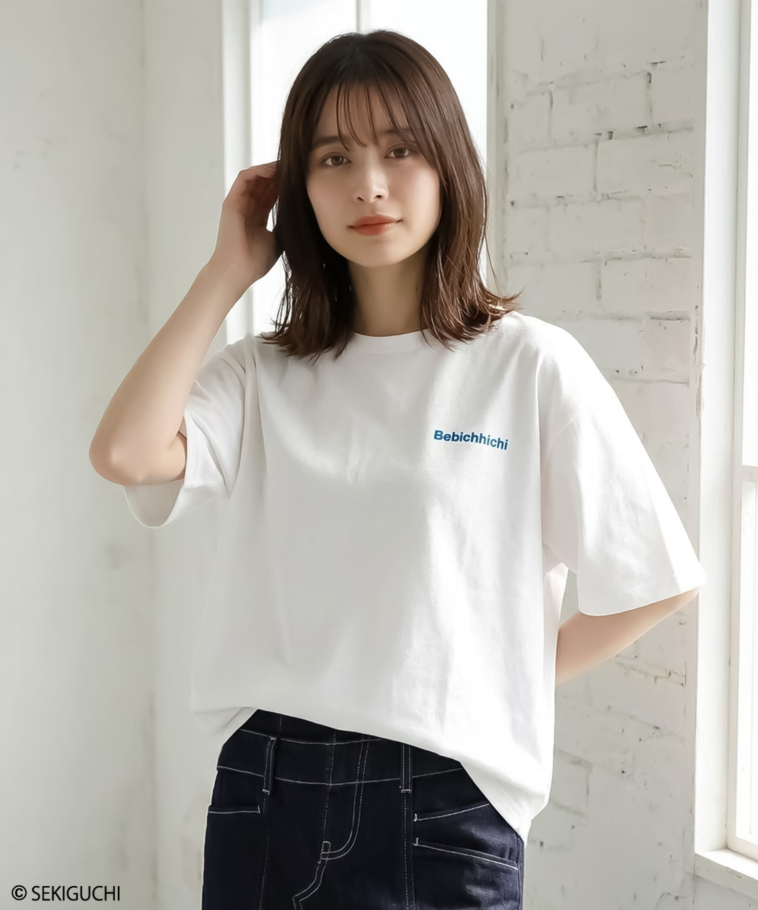 RiCO SUCRE（リコシュクレ） モンチッチコラボ レディース 半袖Tシャツ 