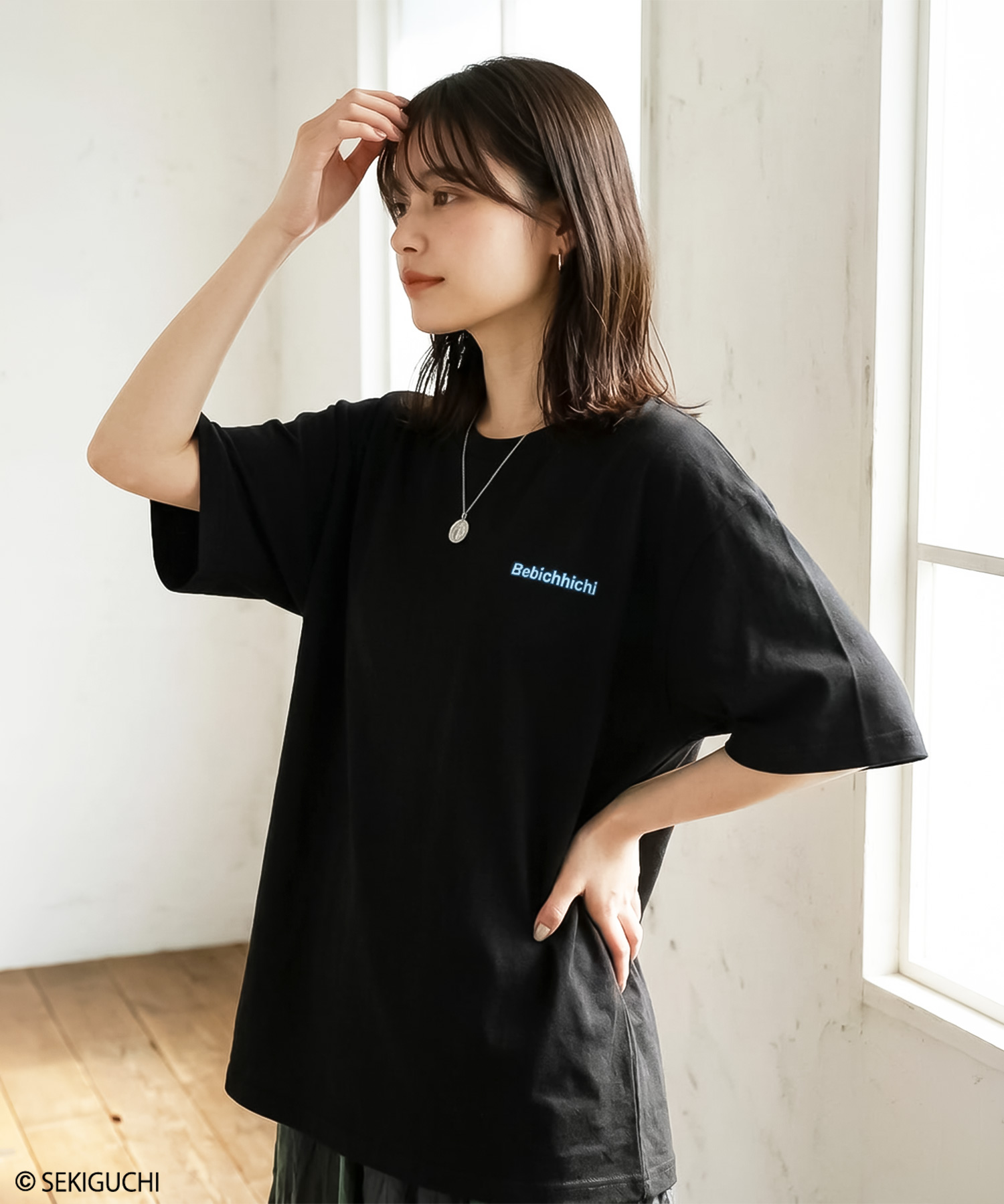 RiCO SUCRE（リコシュクレ） モンチッチコラボ レディース 半袖Tシャツ 