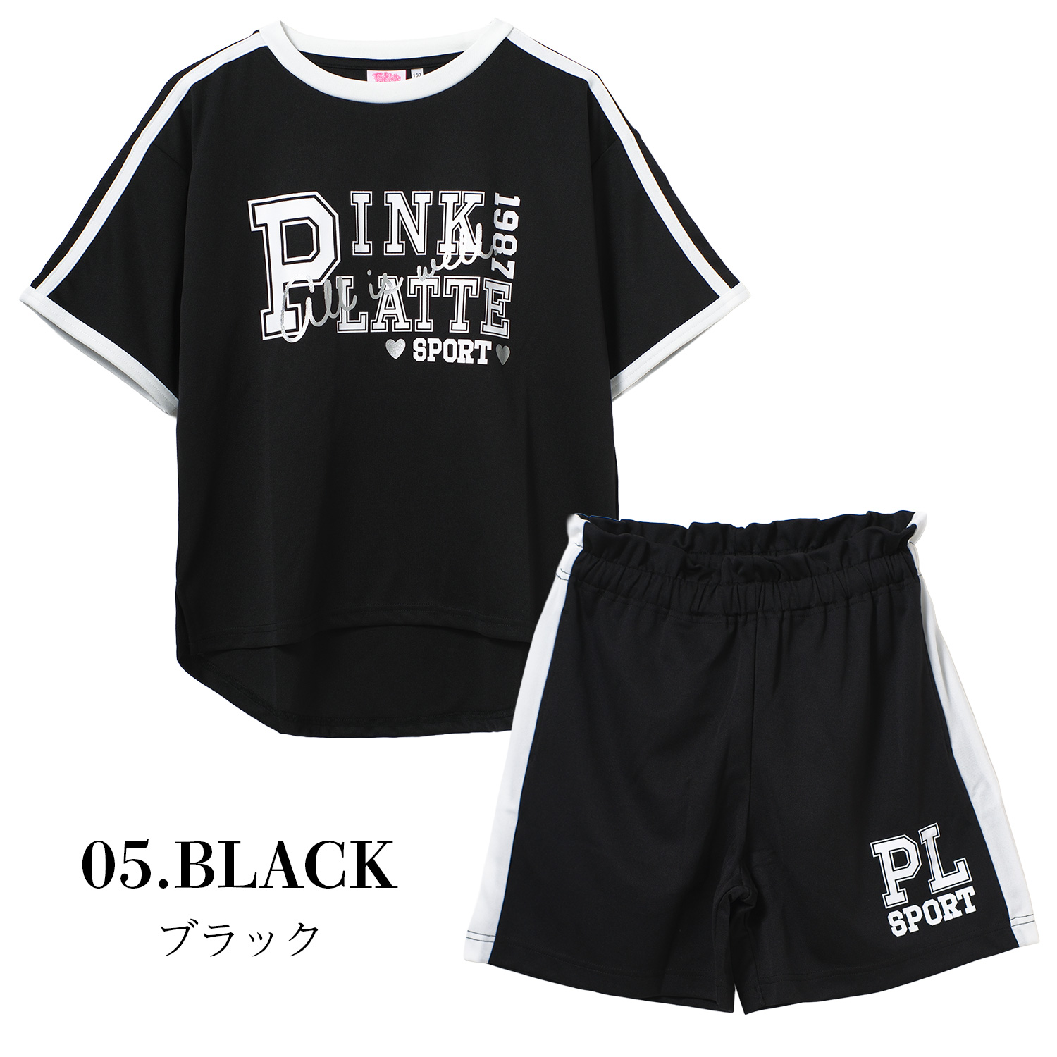 PINK-latte（ピンクラテ） PINK latte SPORT 半袖 セットアップ