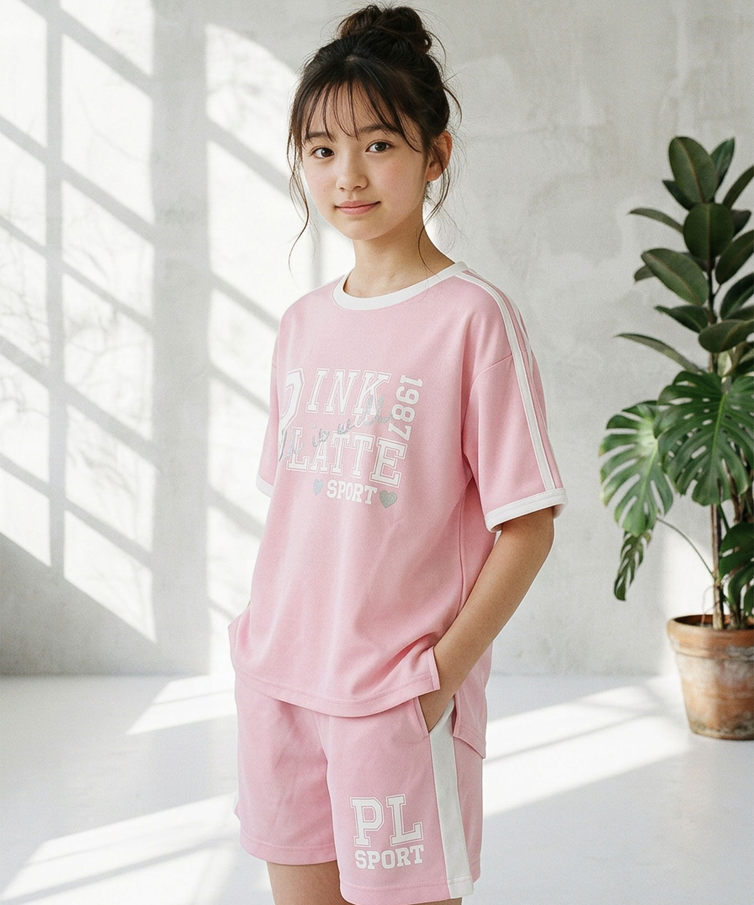 PINK-latte（ピンクラテ） PINK latte SPORT 半袖 セットアップ