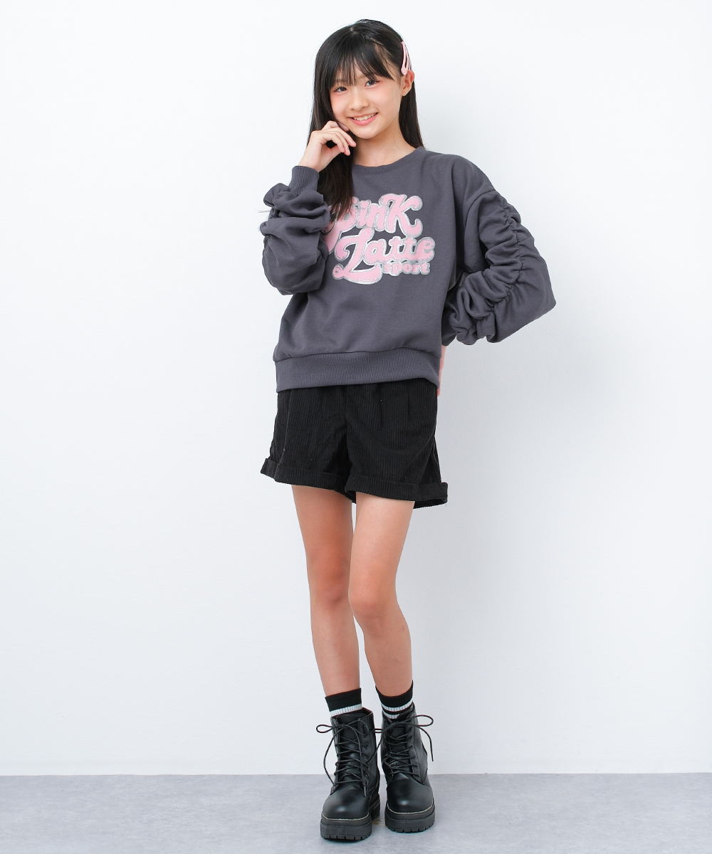 PINK-latte（ピンクラテ） 子供服 女の子 PINK latte SPORT 裏起毛 袖