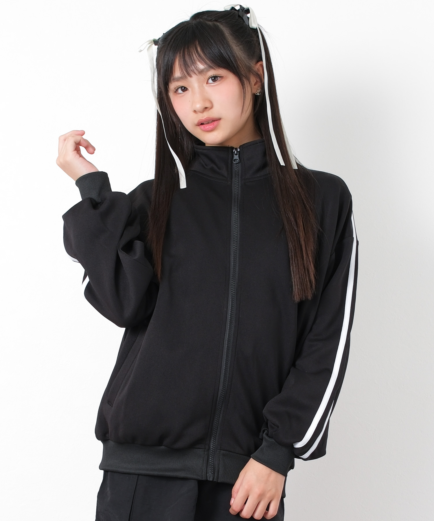 RiCO SUCRE 子供服 女の子 トラックジャケット ジャージ ライト