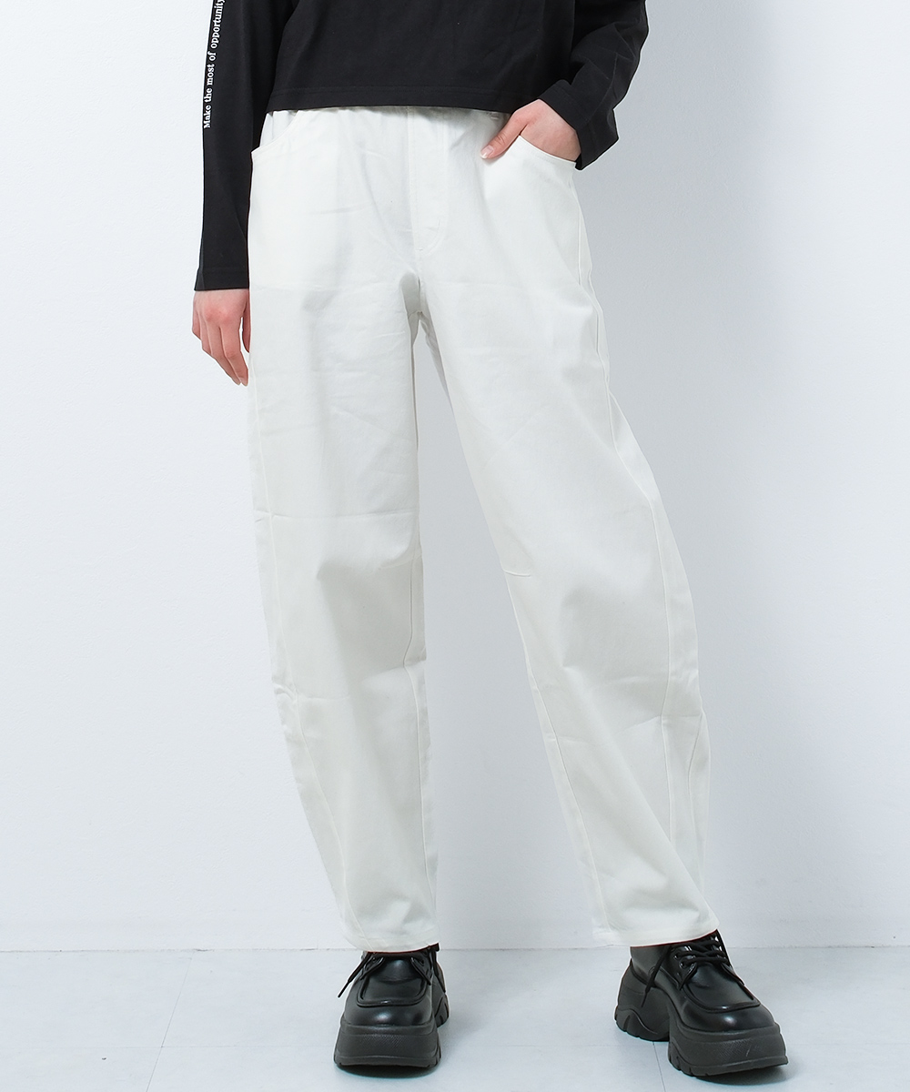 RiCO SUCRE 子供服 女の子 バレルレッグパンツ ボトムス ロング