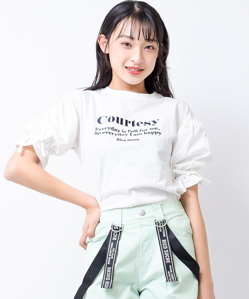 RiCO SUCRE 子供服 女の子 半袖 キャンディスリーブTシャツ