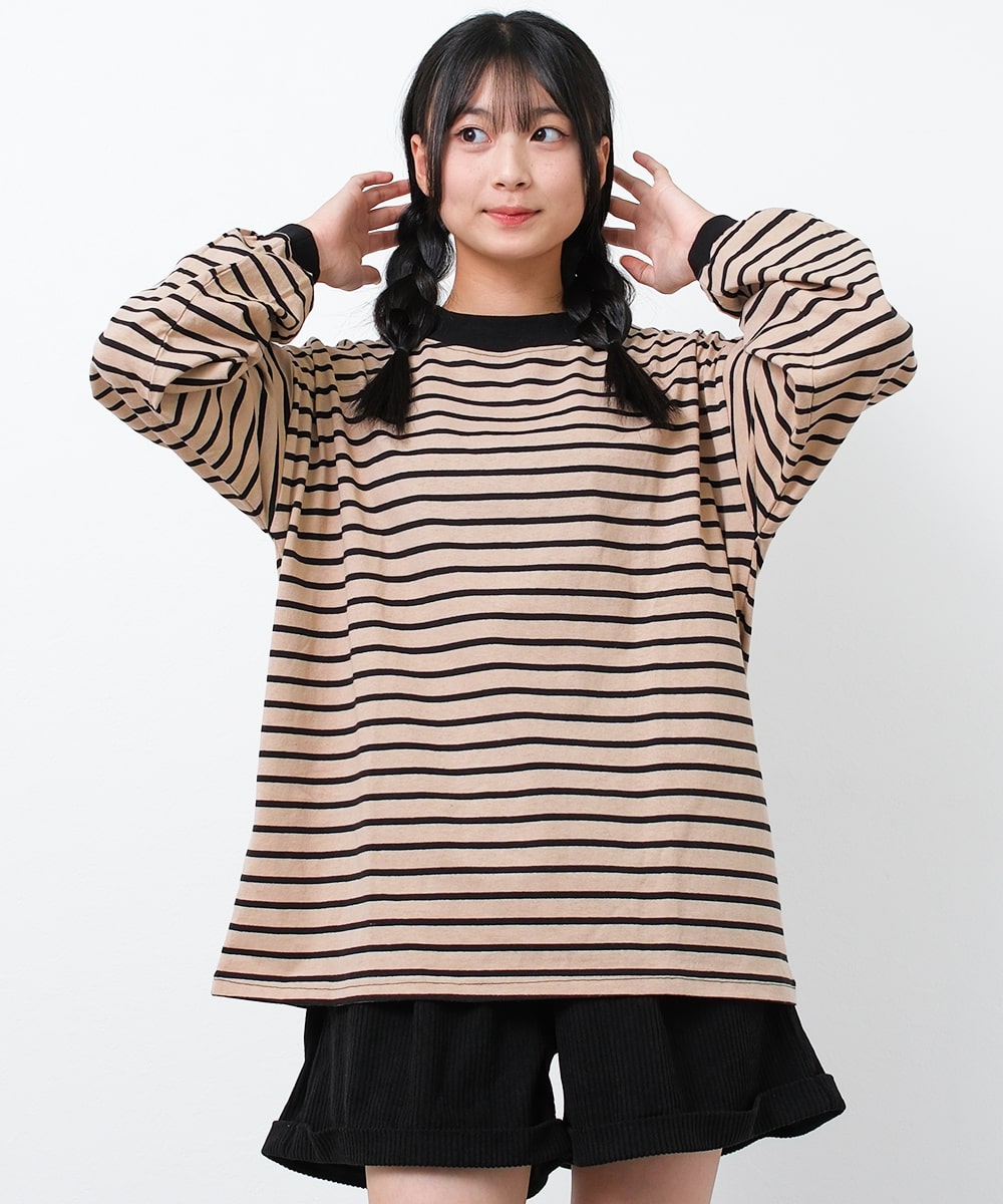 COFREX】 スキッパー 長袖 レディースデザインシャツ(S ネイビー