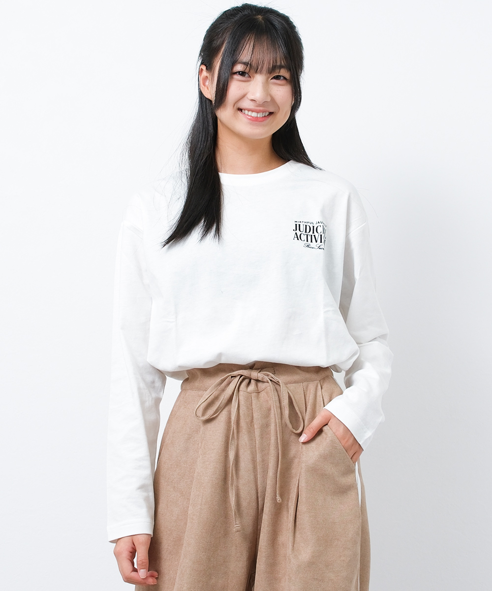 RiCO SUCRE（リコシュクレ） 子供服 女の子 バックプリントロングT