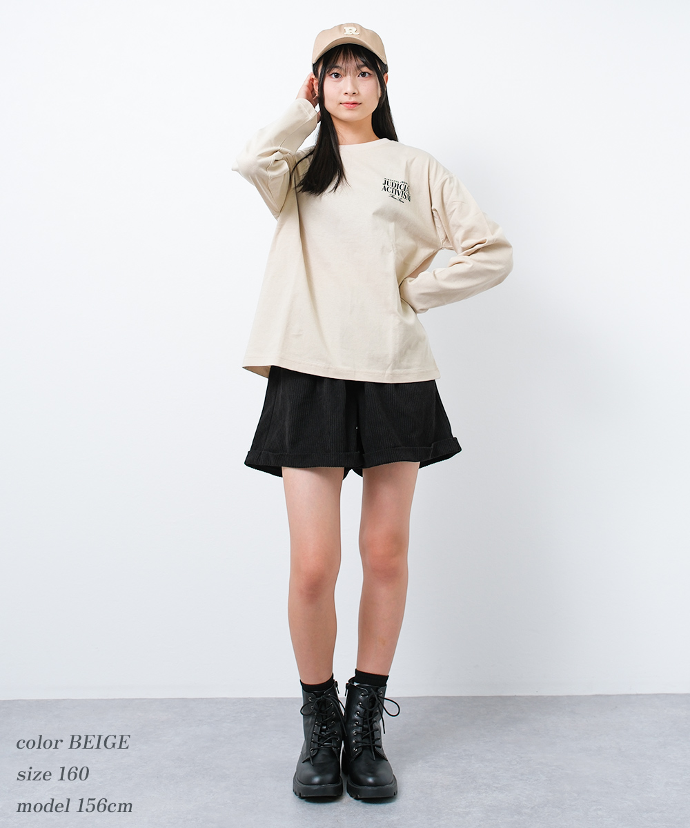 RiCO SUCRE（リコシュクレ） 子供服 女の子 バックプリントロングT