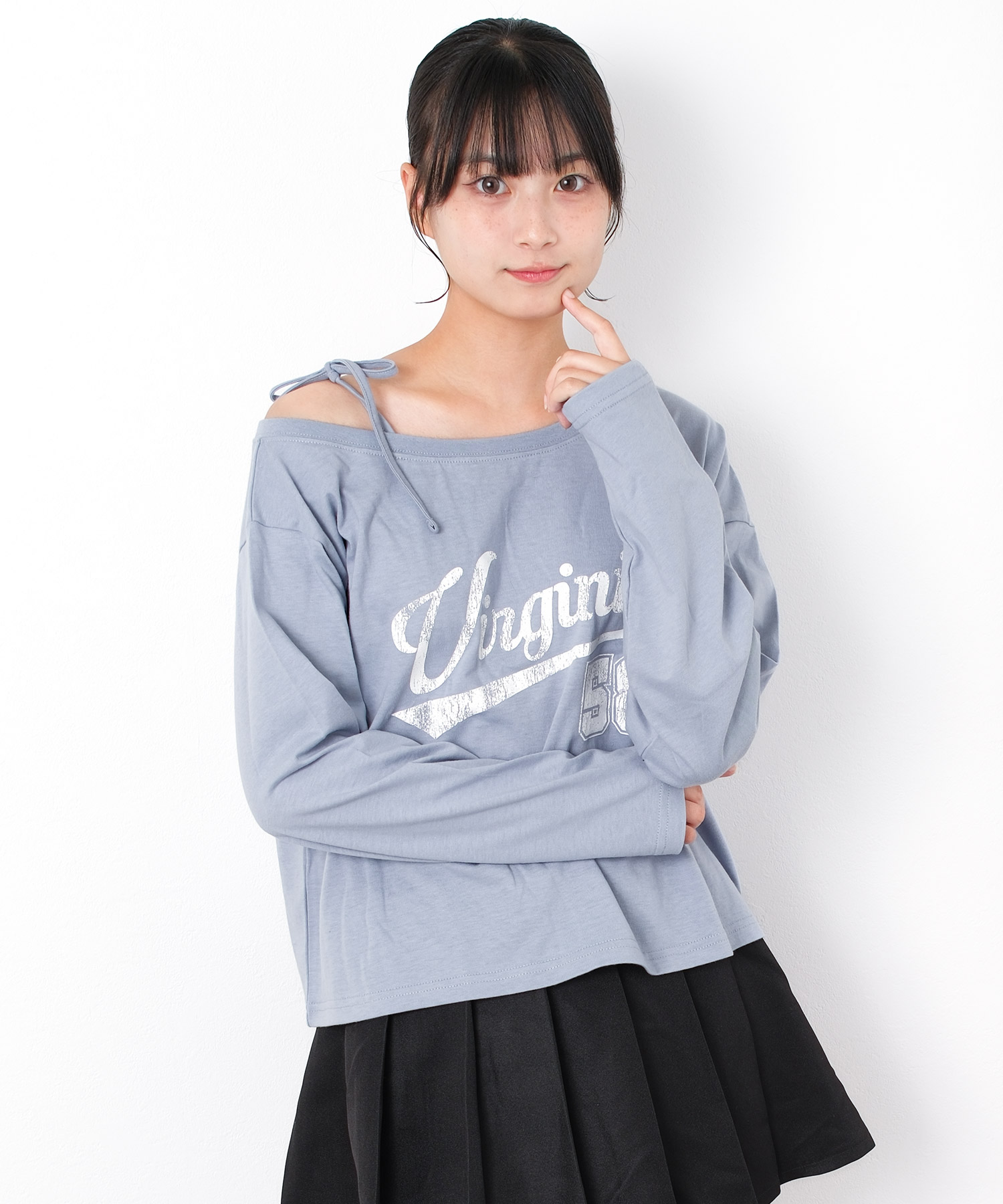 RiCO SUCRE（リコシュクレ） 子供服 女の子 ワンショルロングTシャツ