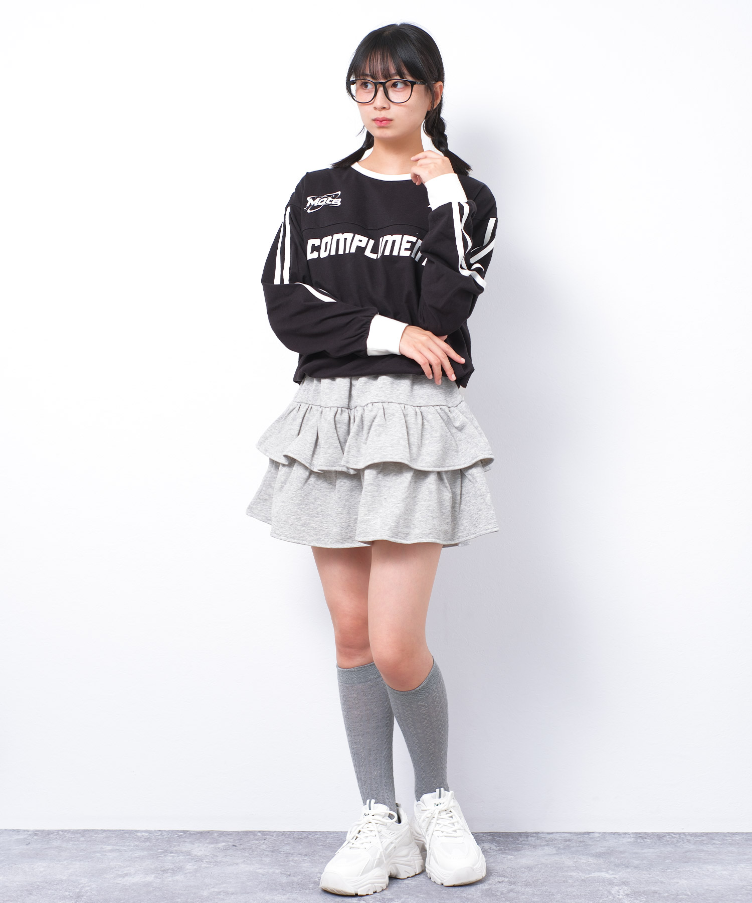 子供服 女の子用 130くらい Bee des Bee 【クーポンで60％OFF】 セットアップ クロップド丈長袖
