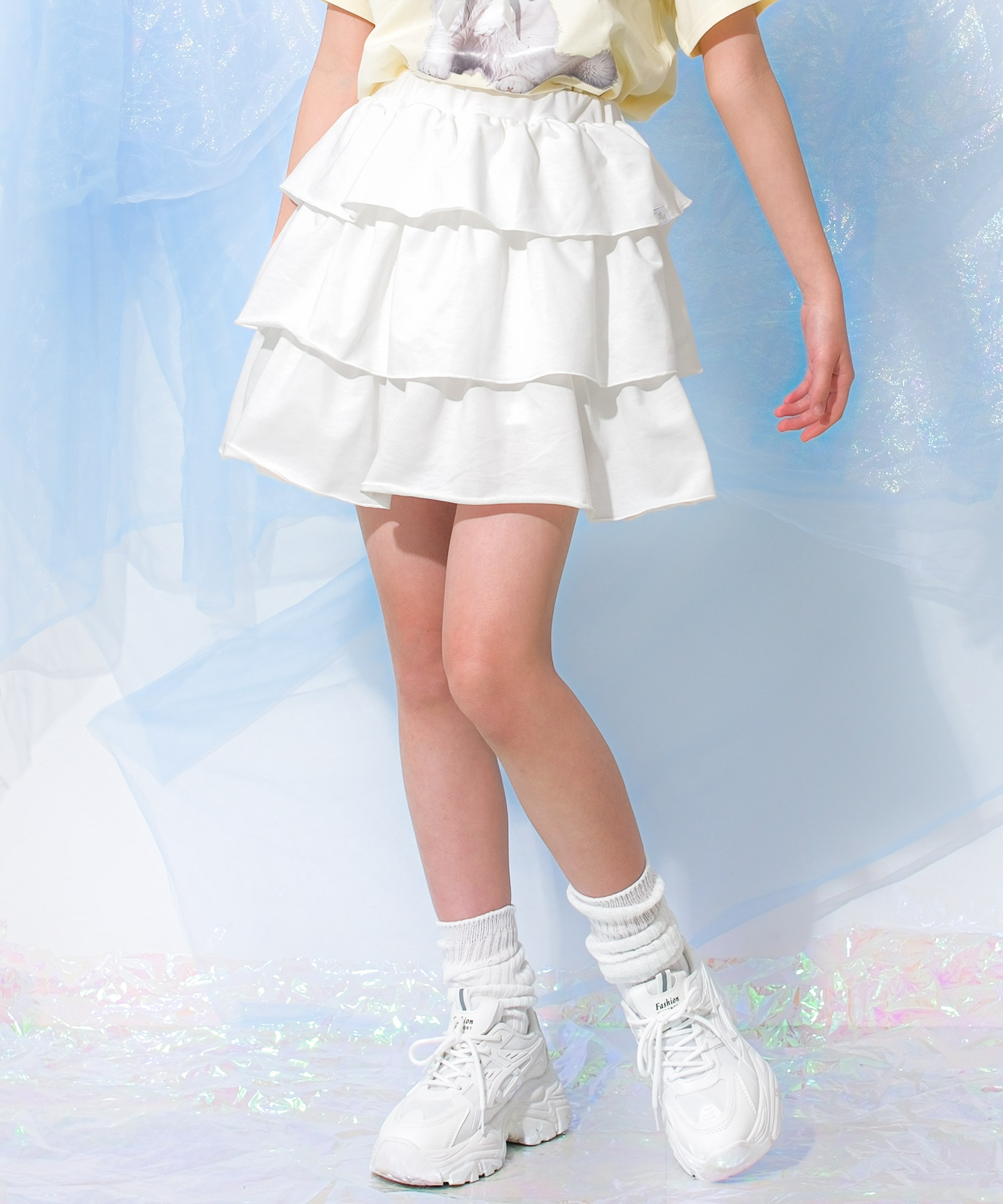 RiCO SUCRE（リコシュクレ） 子供服 女の子 ティアードスカパン