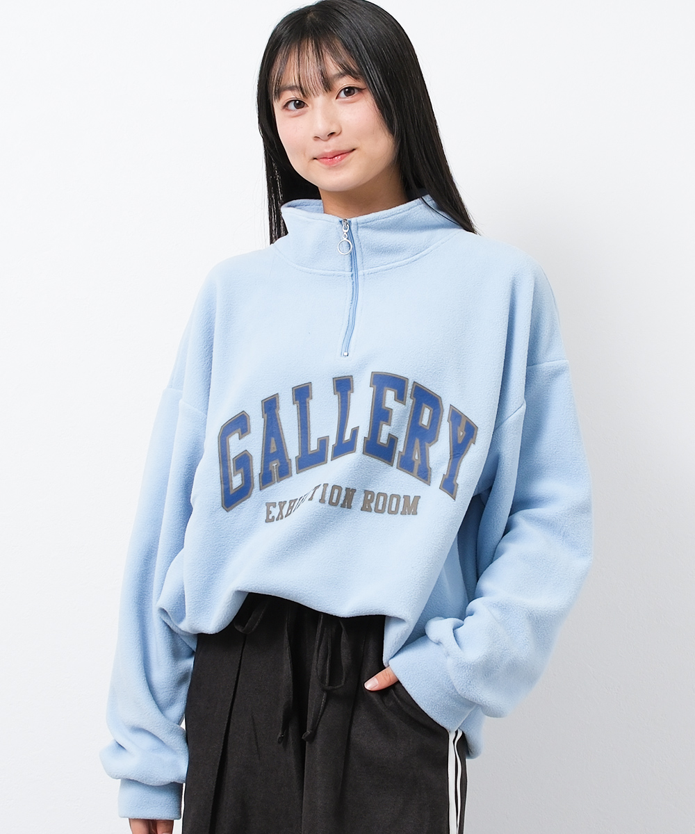 RiCO SUCRE 子供服 女の子 裏起毛フリース ハーフジップ RiCO SUCRE 子供服 女の子 裏起毛フリース ハーフジップ