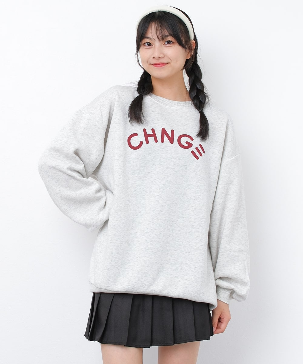 RiCO SUCRE 子供服 女の子 裏起毛 韓国風ロゴプリント