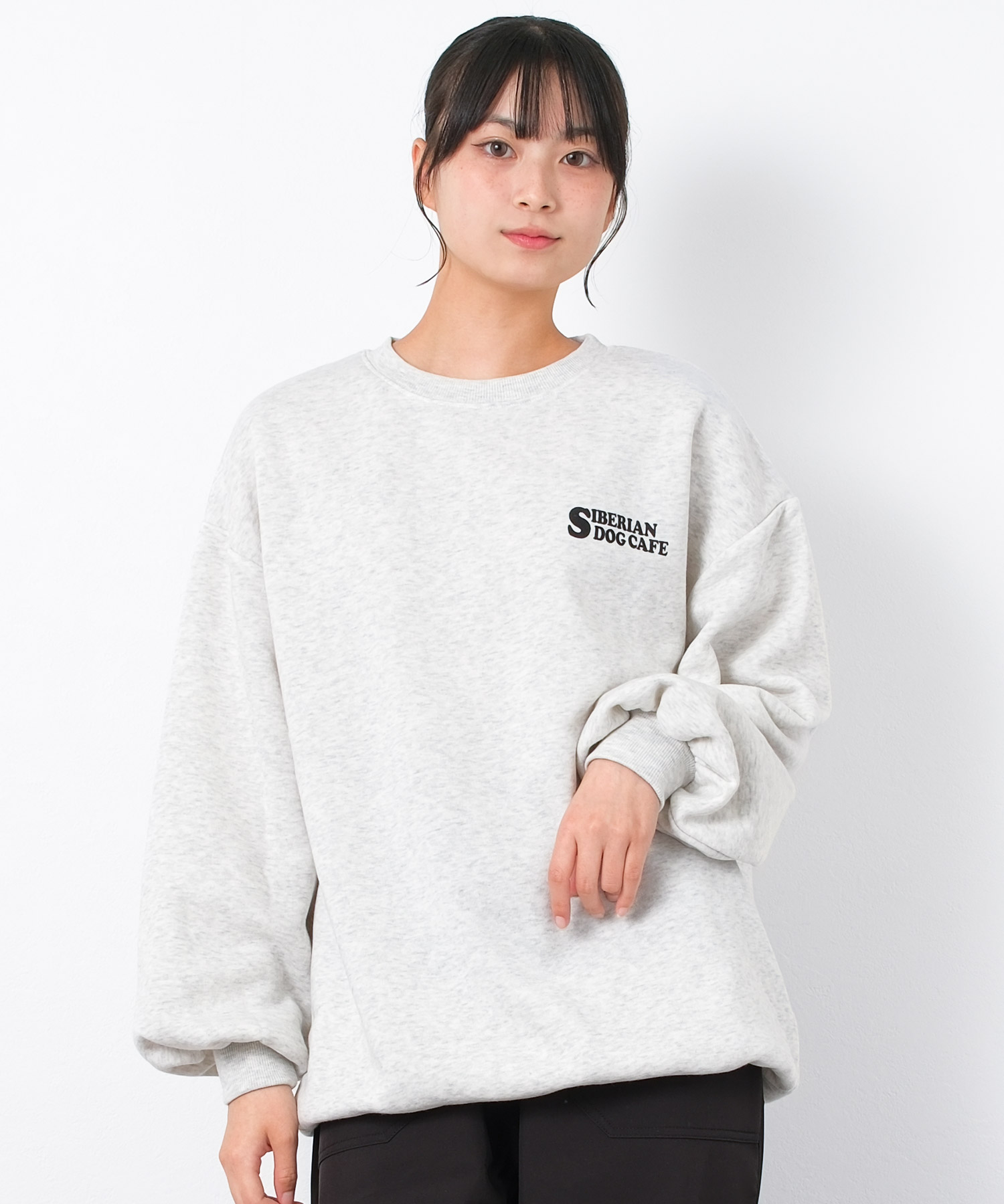 RiCO SUCRE（リコシュクレ） 子供服 女の子 裏起毛 ウルフプリント