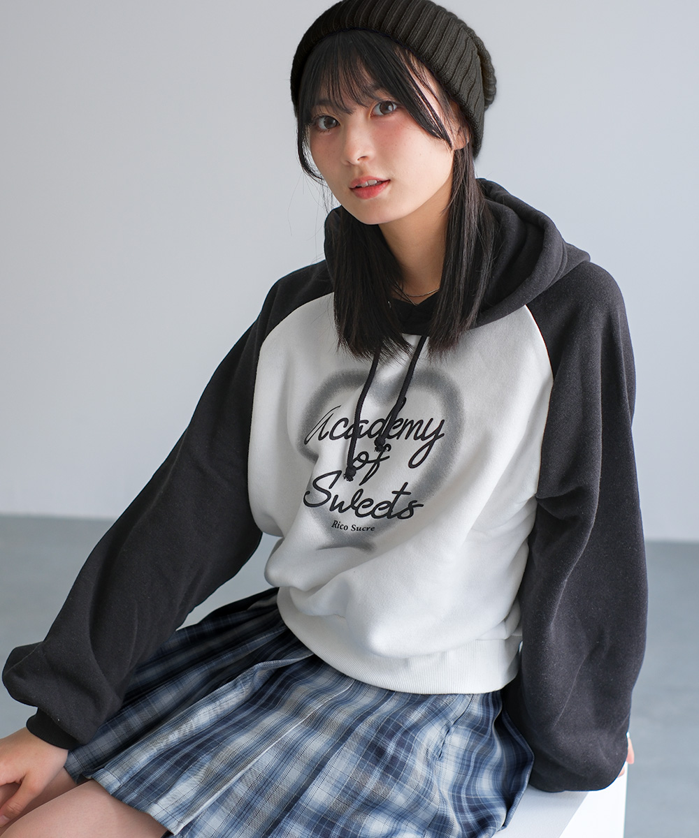 子供服 女の子 裏起毛 スプレーハートロゴ ク...の詳細画像4