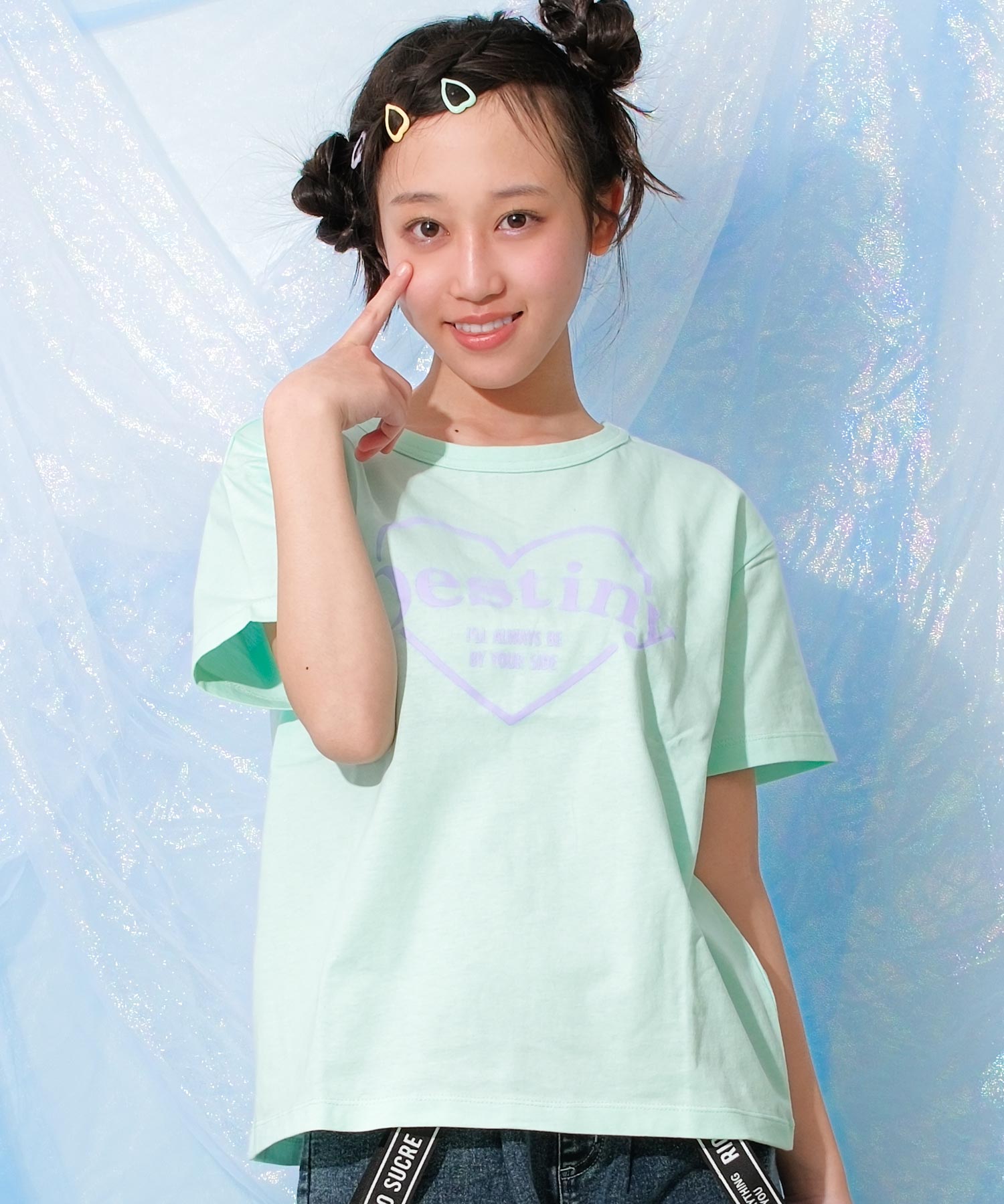 RiCO SUCRE（リコシュクレ） 子供服 女の子 バッククロス 半袖Tシャツ