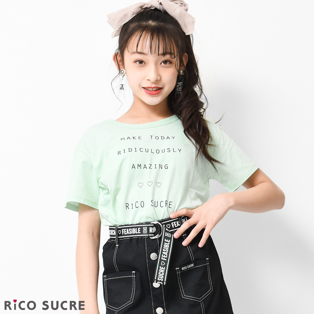 子供服 女の子 バッククロス 半袖Tシャツ トップス 130 140 150 160 