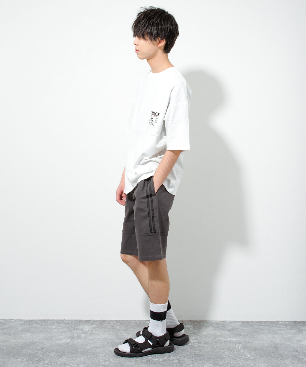 少年 半ズボン 子供服 男の子 サイドライン ショートパンツ 半ズボン ハーフパンツ ボトムス 小学生 中学生 130 140
