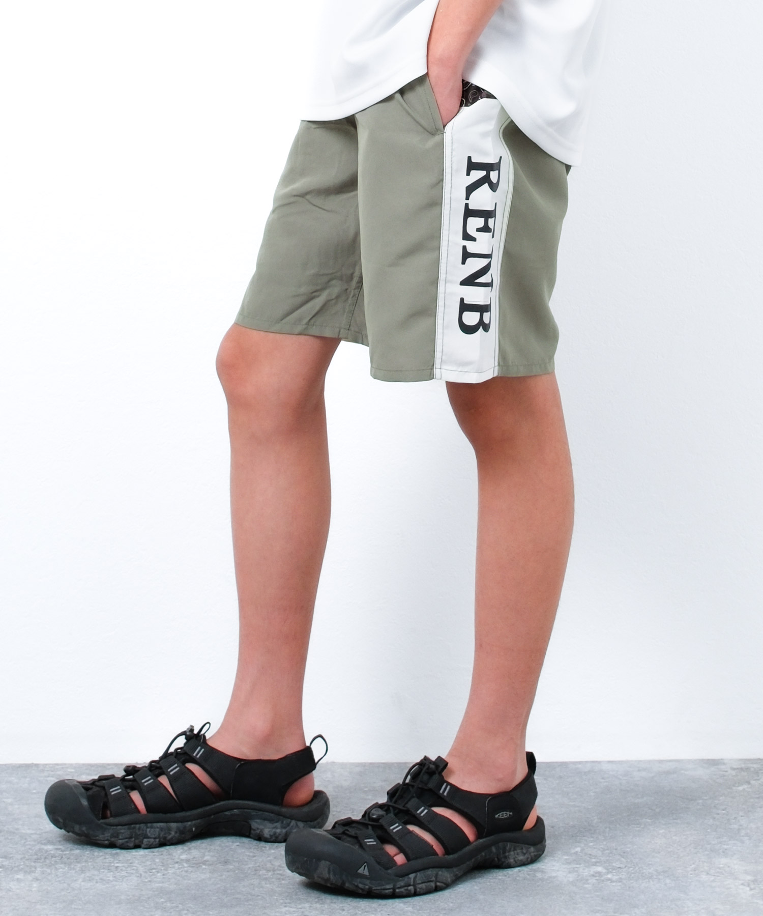 子供服 男の子 サイド切替スイムショートパンツ...の詳細画像1