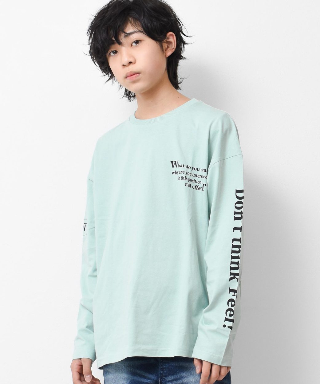 子供服 袖プリントロングTシャツ トップス 長袖 ゆったり 男の子