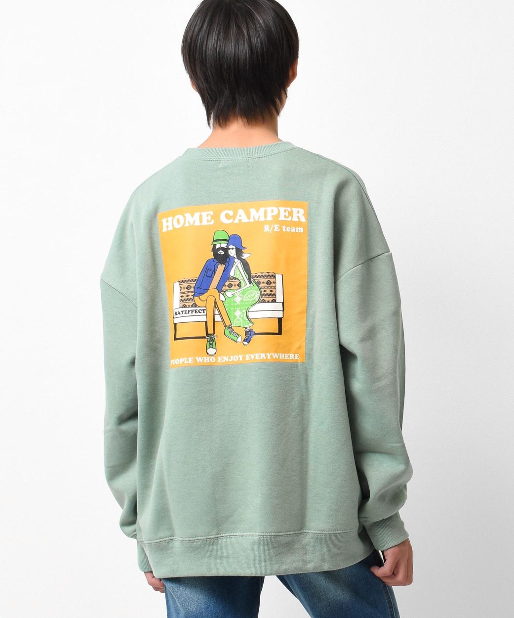 子供服 裏起毛トレーナー HOME CAMPER スウェット 長袖 トップス 