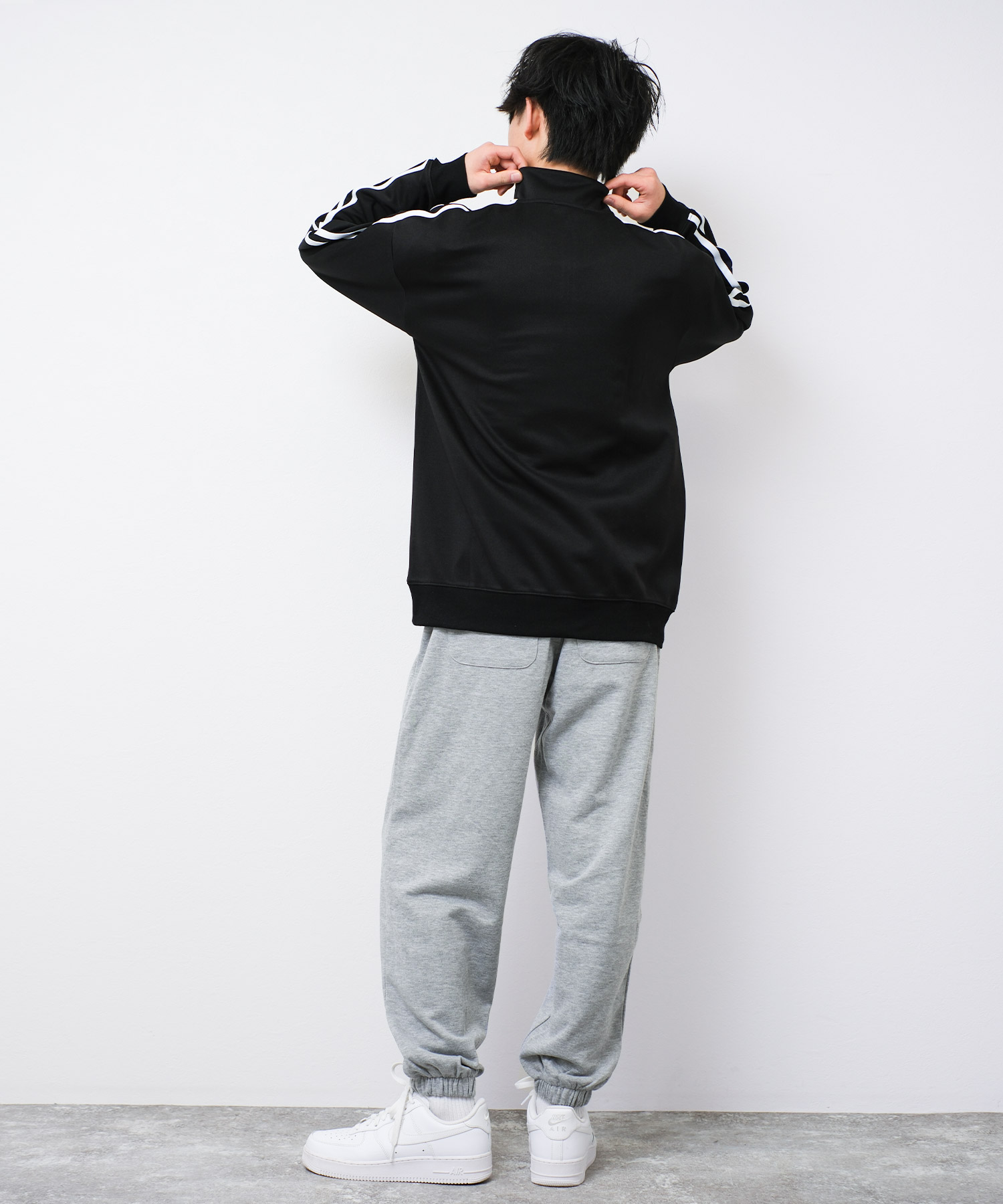 RAT EFFECT 子供服 男の子 サイドライン ハーフジップ
