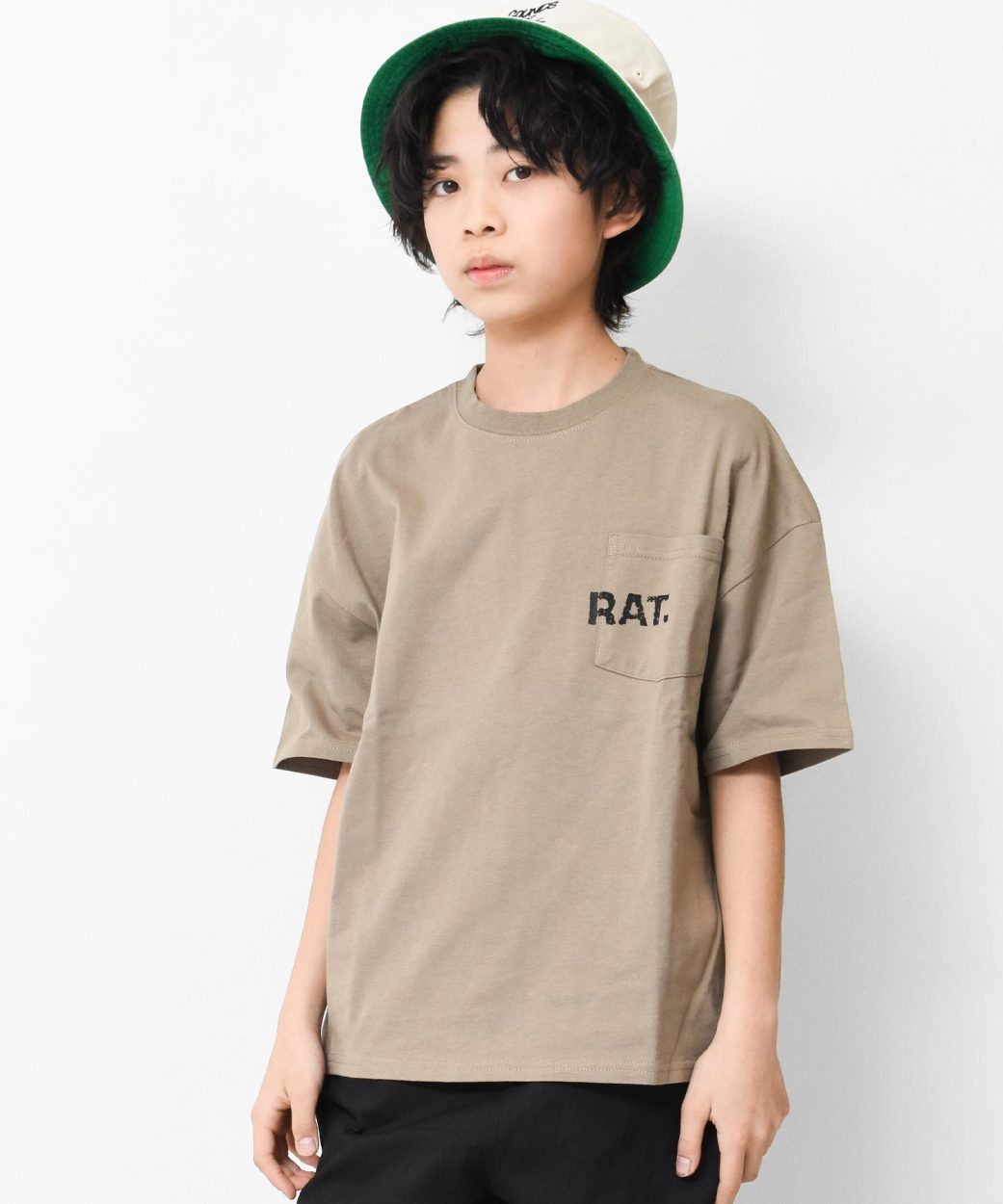 子供服 男の子 ビッグ 半袖Tシャツ 中学生 小学生 キッズ ポケット付き