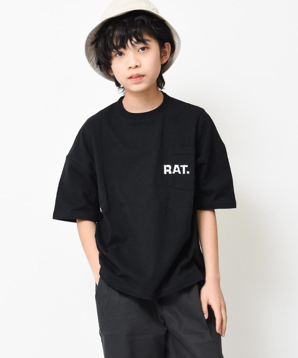 子供服 男の子 ビッグ 半袖Tシャツ 中学生 小学生 キッズ ポケット付き