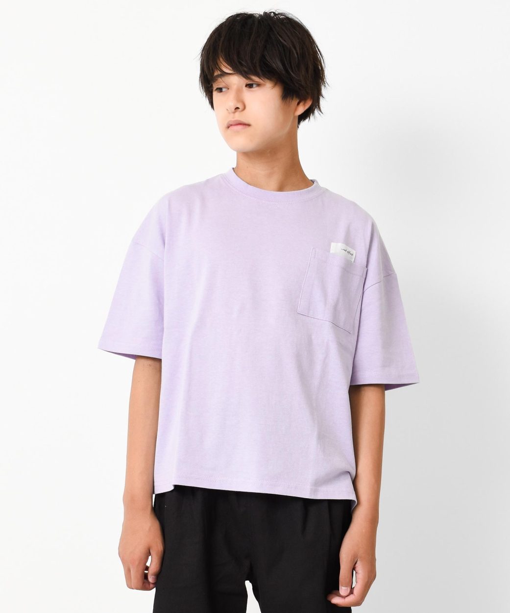 子供服 男の子 ビッグ 半袖Tシャツ 中学生 小学生 キッズ ポケット付き 裾スリット ゆったり 夏 涼しい 120 130 140 150 160  2点までメール便対象 送料無料