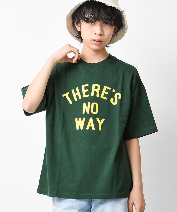 子供服 男の子 フロントロゴプリント 半袖Tシャツ トップス