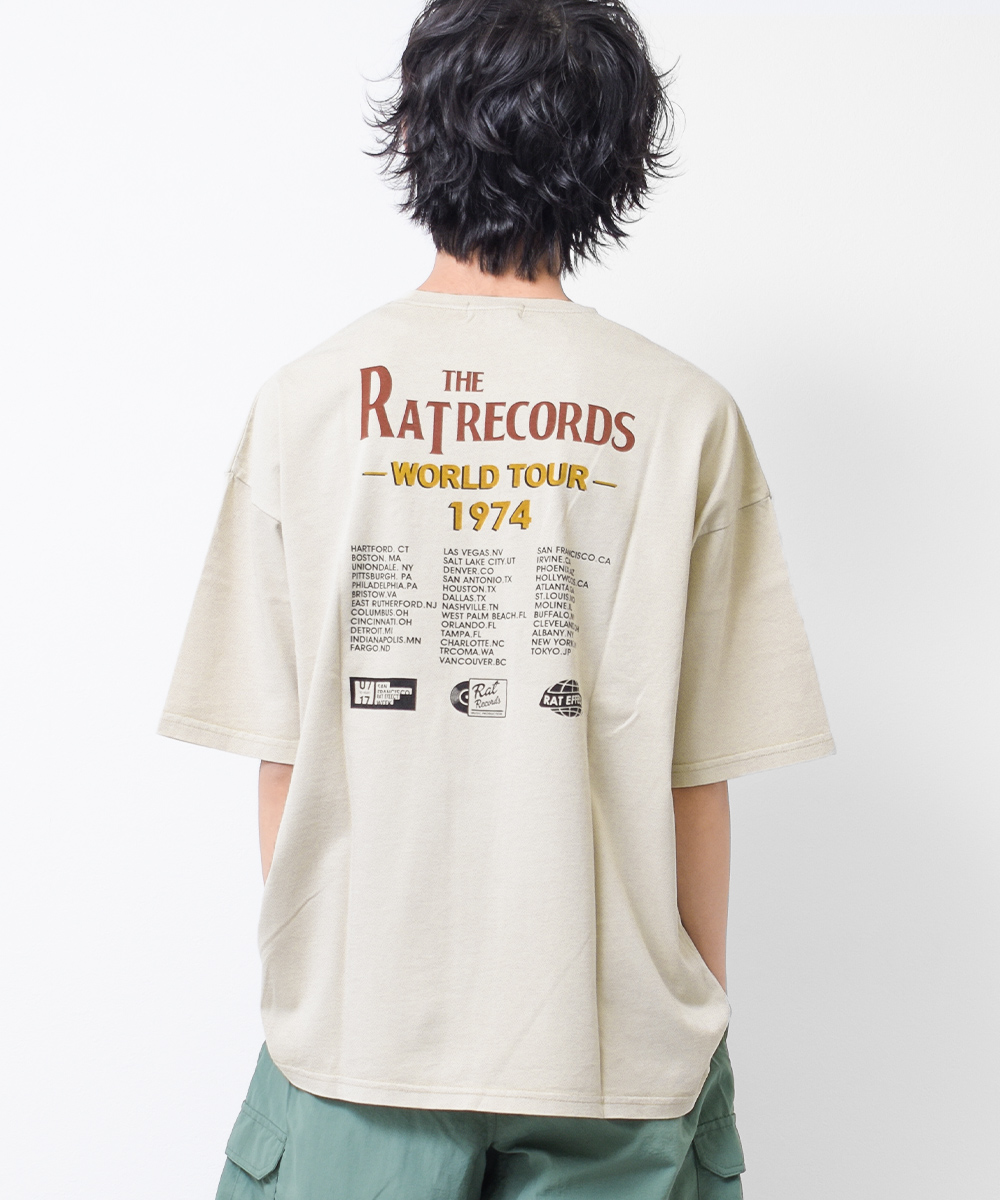 RAT EFFECT 子供服 男の子 ピグメント加工ビッグシルエット 半袖