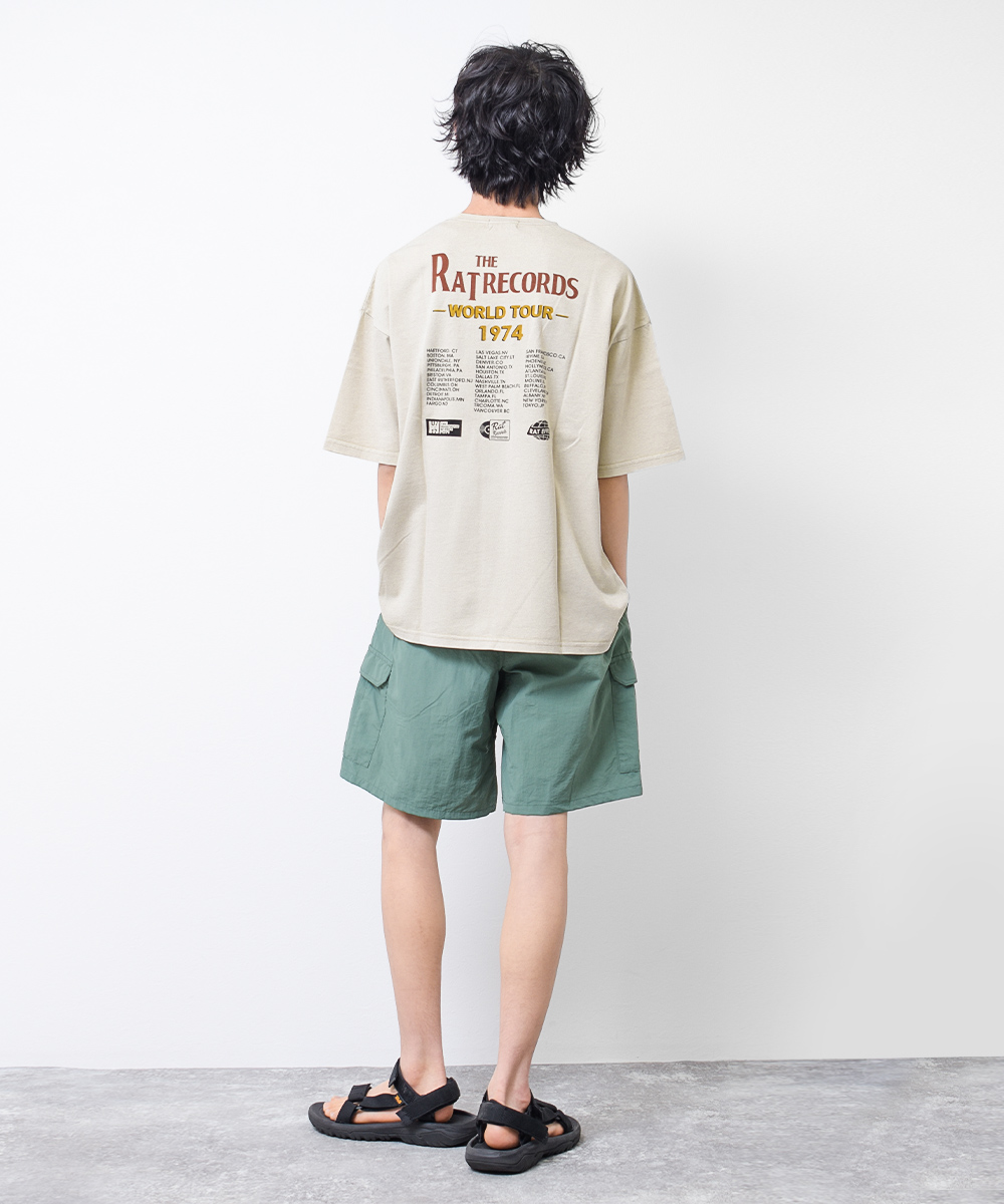 RAT EFFECT 子供服 男の子 ピグメント加工ビッグシルエット 半袖