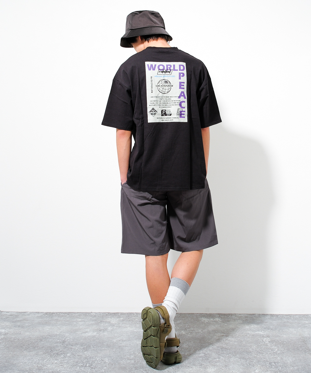 子供服 男の子 ビッグ 半袖Tシャツ ポケット付き バックプリント トップス ゆったり 小学生 中学生 130 140 150 160 170 送料無料 2点までメール便対象｜kids-shushu｜08