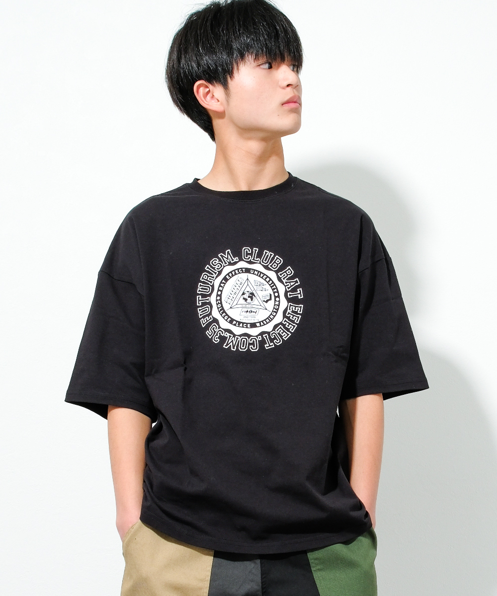子供服 男の子 ビッグ 半袖Tシャツ サークル...の詳細画像1