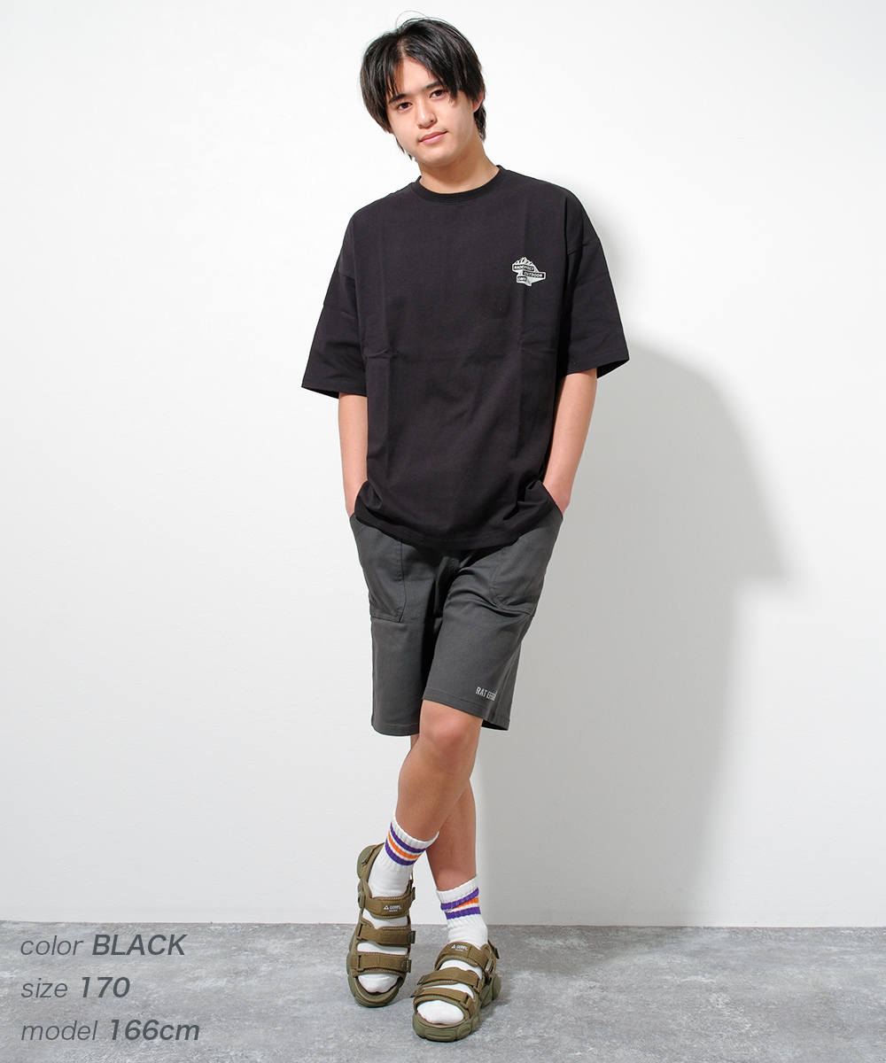 予約販売 子供服 男の子 ビッグ 半袖Tシャツ バックプリント トップス ゆったり 小学生 中学生 130 140 150 160 170 送料無料 2点までメール便対象｜kids-shushu｜13