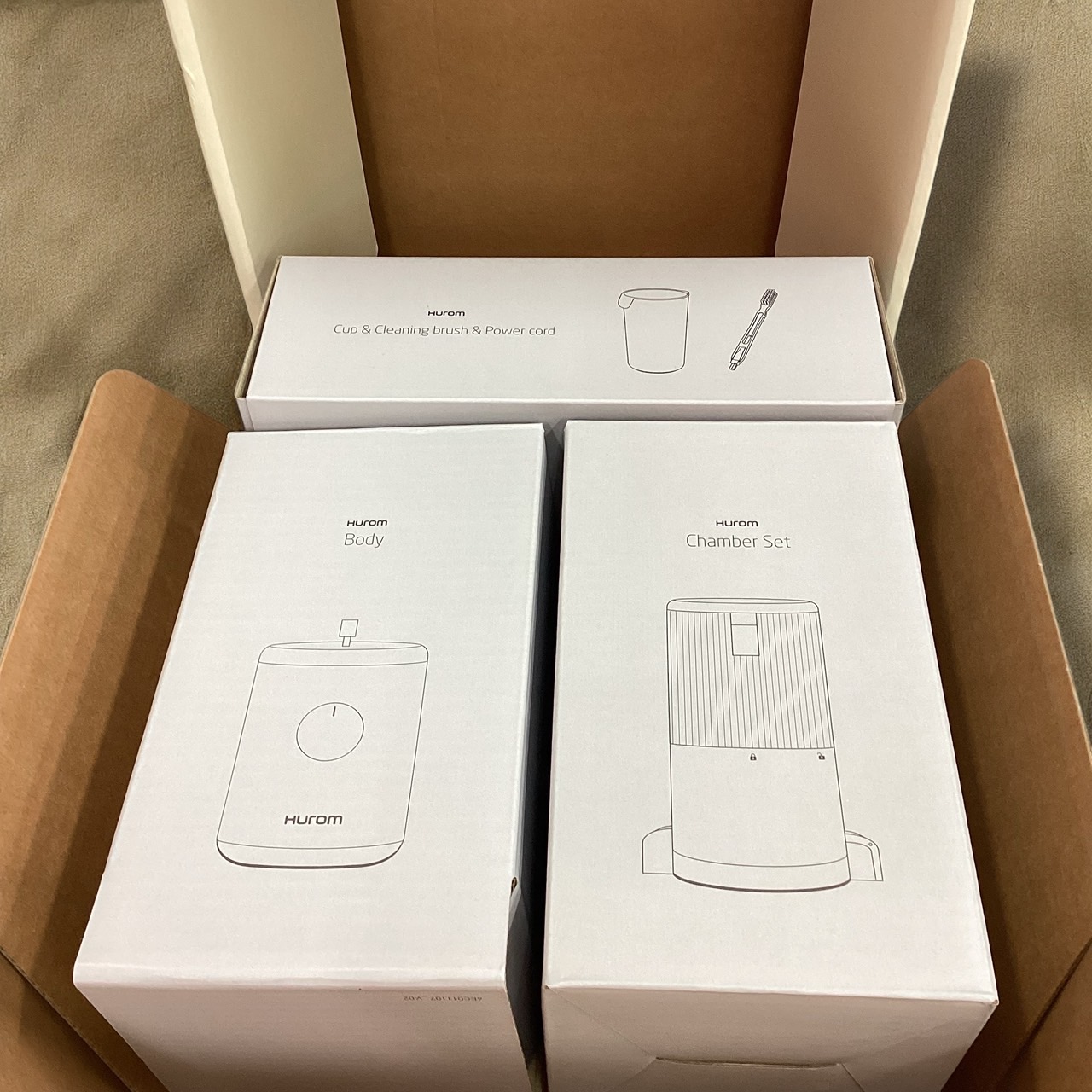 3日間限定！【アウトレット】　H310A HUROM スロージューサー　ブルー 3日間限定！【アウトレット】H310A HUROM スロージューサー
