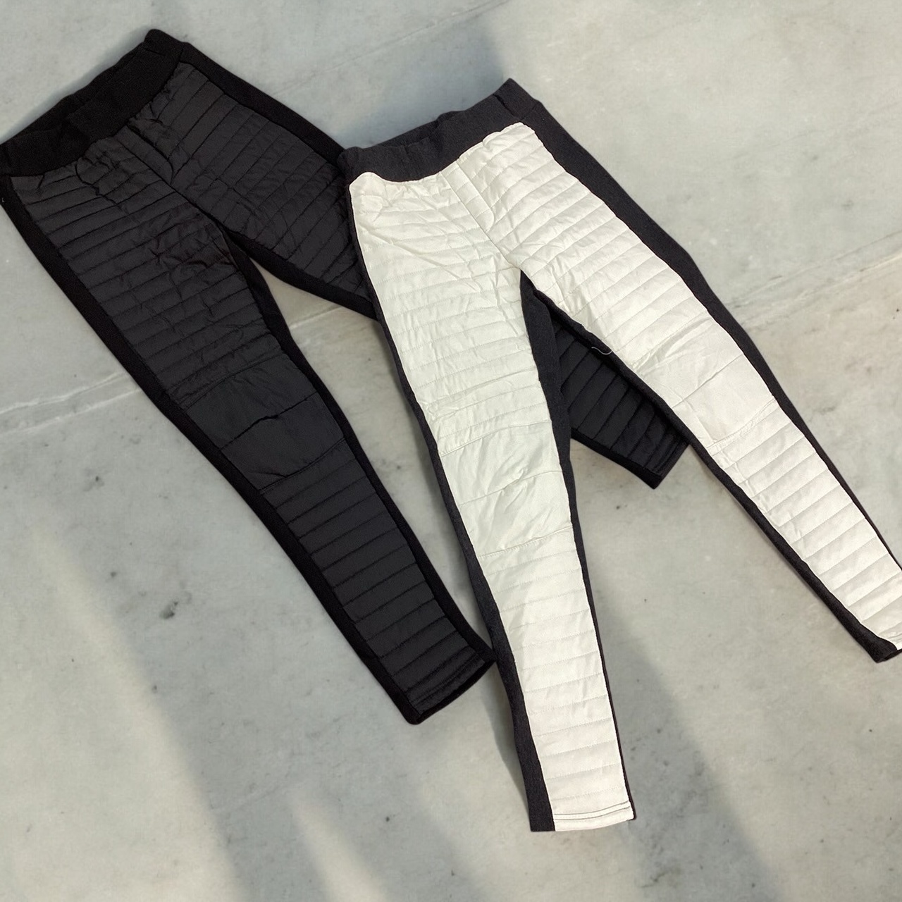 セントアンドリュース　裏起毛　パンツ　ダウン　中綿　黒　ブラック　キルティング pants_1.jpg